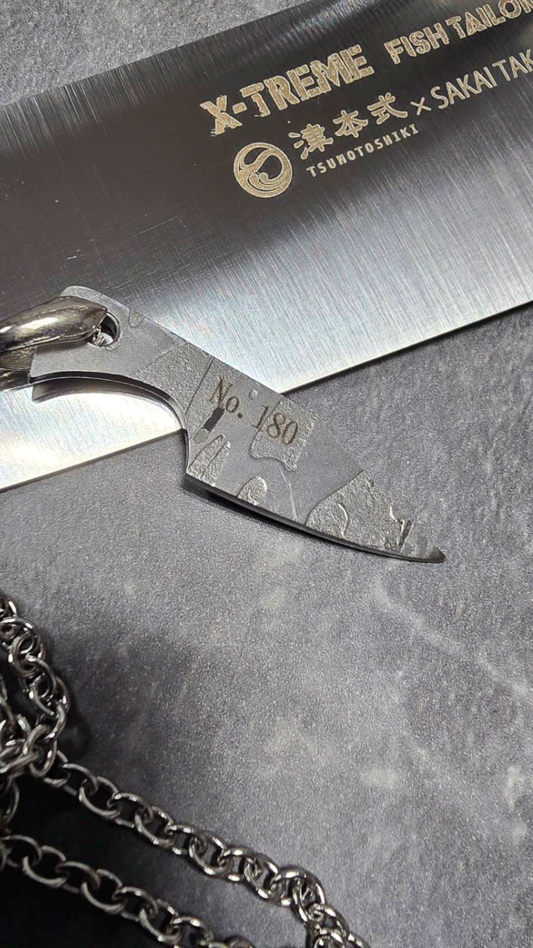 Damascus VG10 ペンダント Tsumoto-Shiki No.180