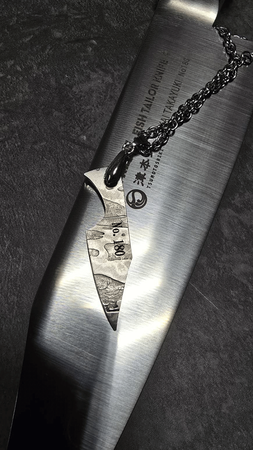 Damascus VG10 ペンダント Tsumoto-Shiki No.180