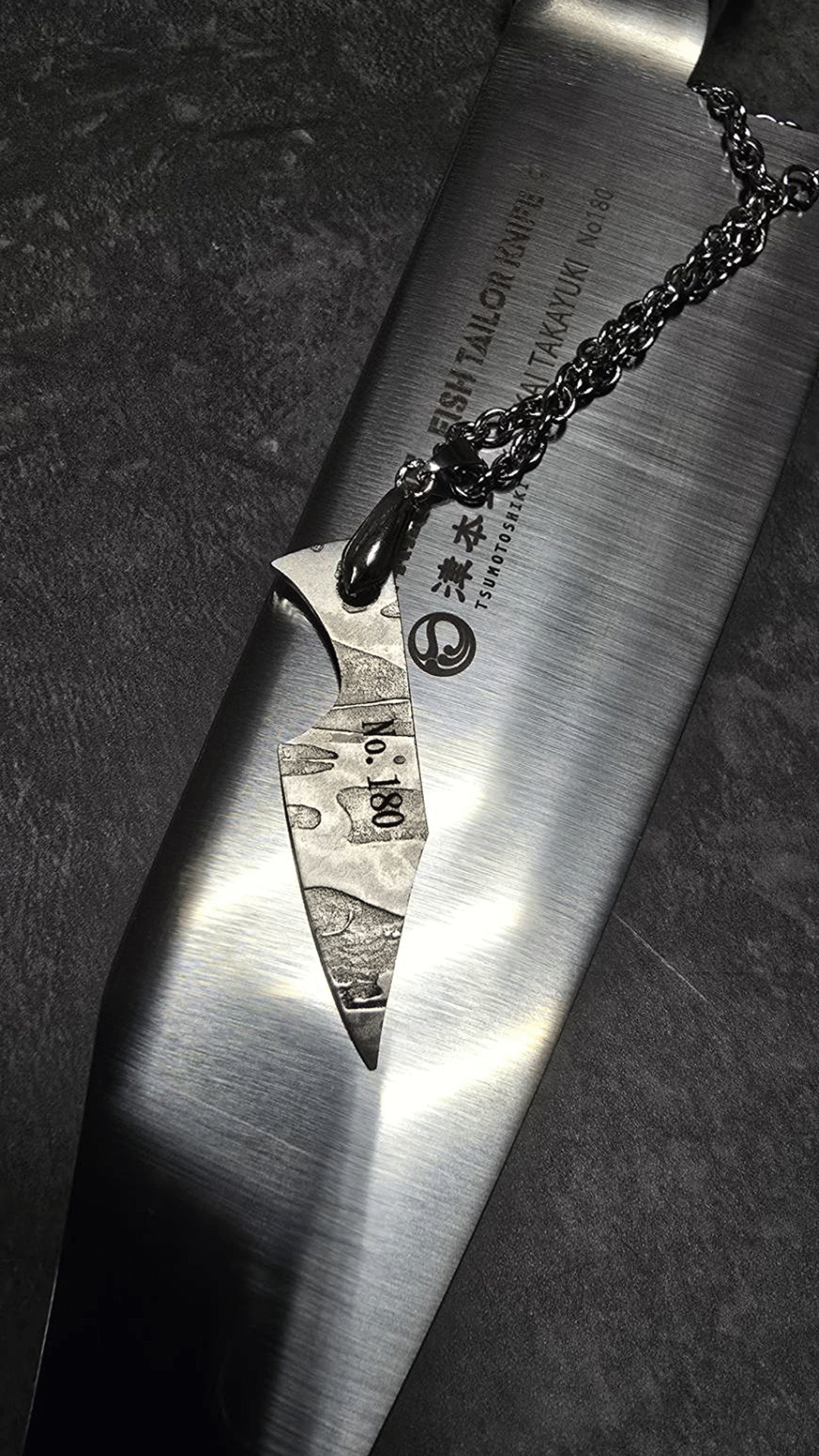 Damascus VG10 ペンダント Tsumoto-Shiki No.180