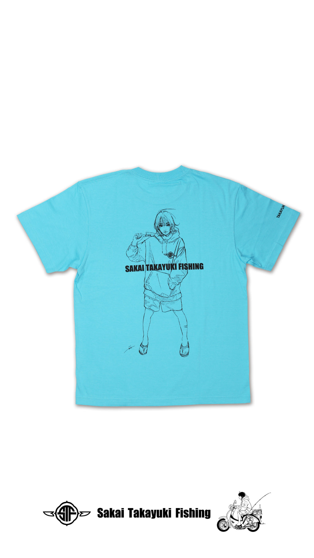 SAKAI TAKAYUKI FISHING T-SH SKYBLUE