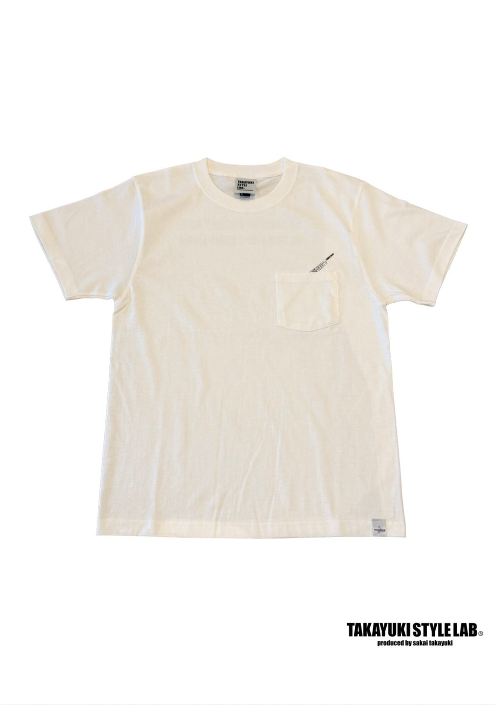 Message ポケットTシャツ WHITE