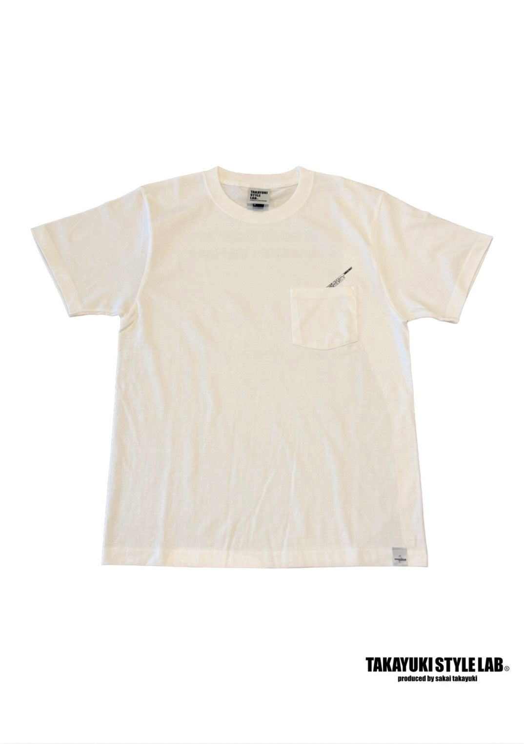 Message ポケットTシャツ WHITE