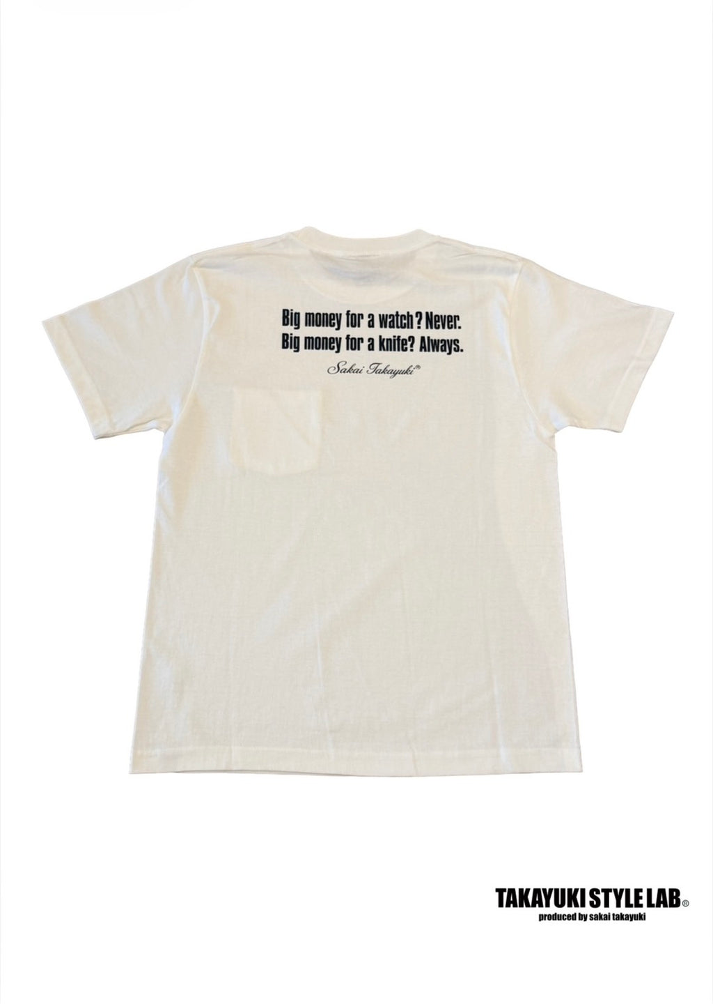 Message ポケットTシャツ WHITE