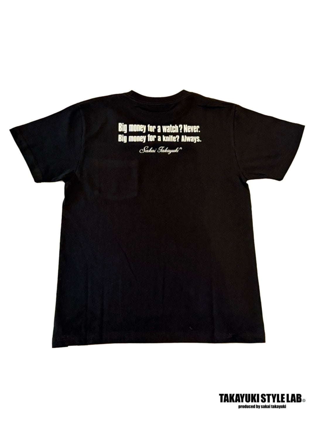 Message ポケットTシャツ　BLACK