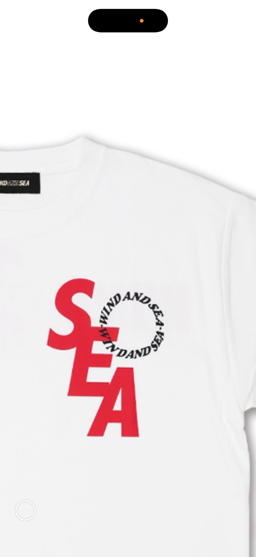 堺孝行 × WIND AND SEA　 collaboration Tシャツ WHITE _ RED
