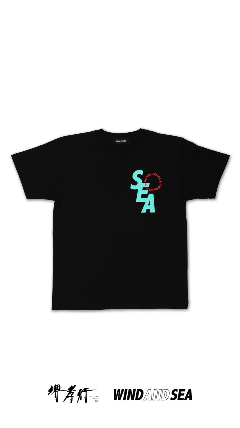 堺孝行 × WIND AND SEA　 collaboration Tシャツ BLACK _ BLUE