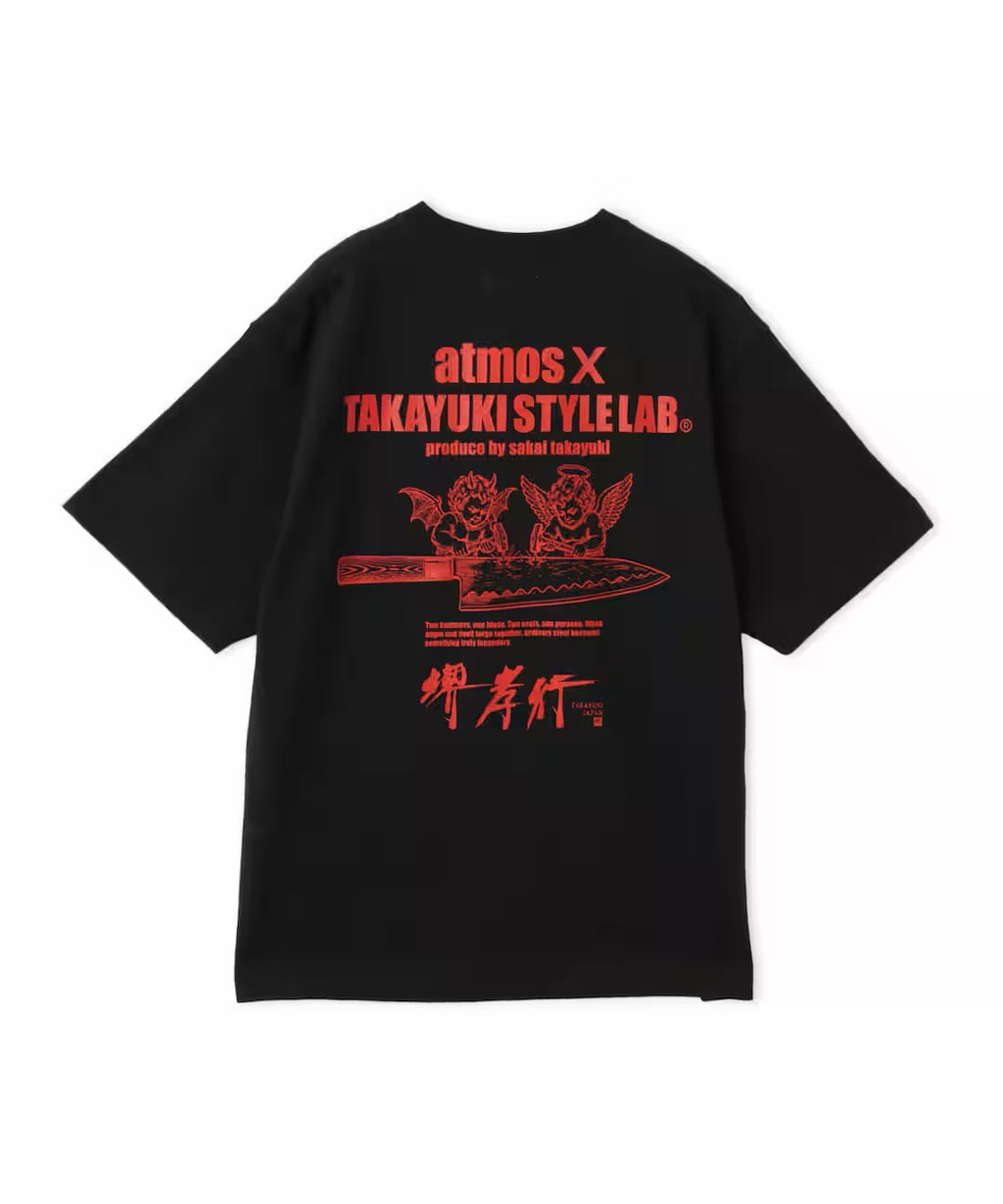 atmos × 堺孝行 Forged by Two Worlds T-shirt BLACK