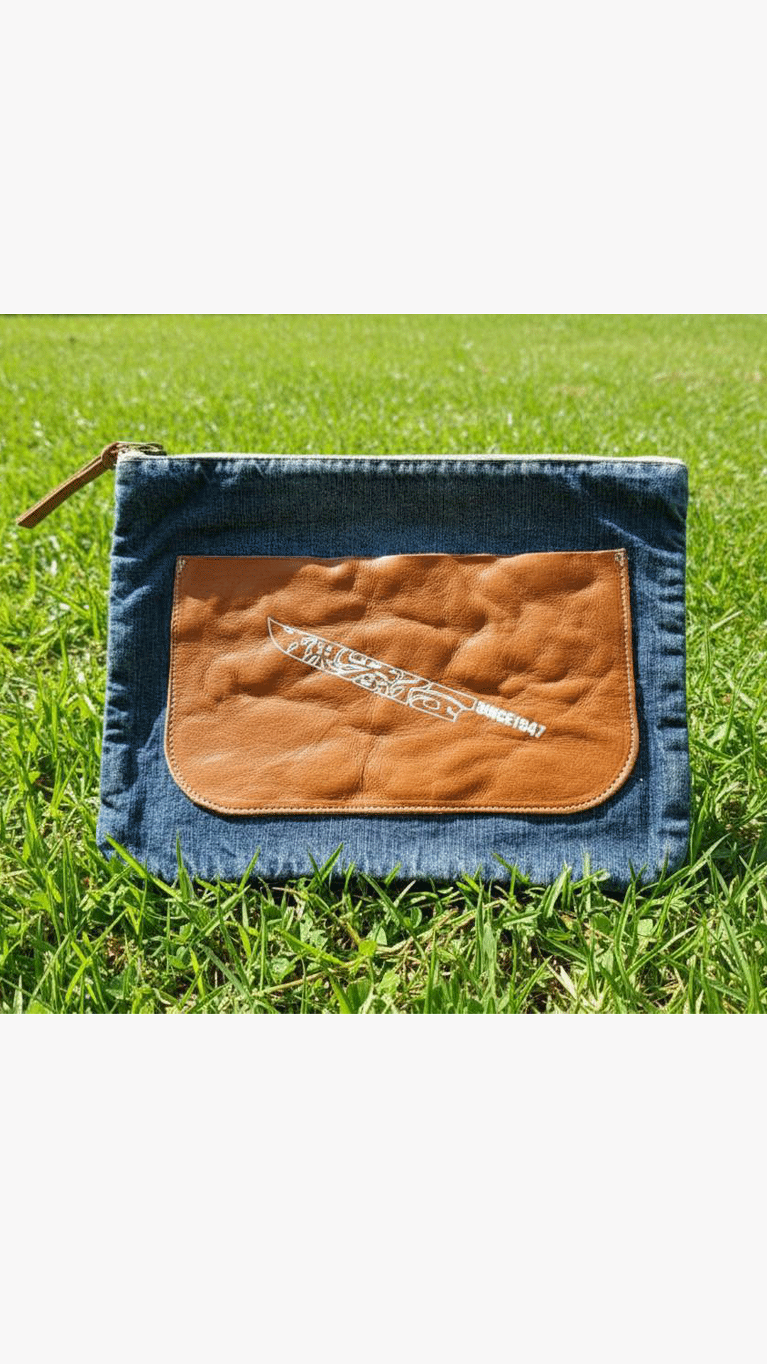 堺孝行　デニムクラッチバッグ